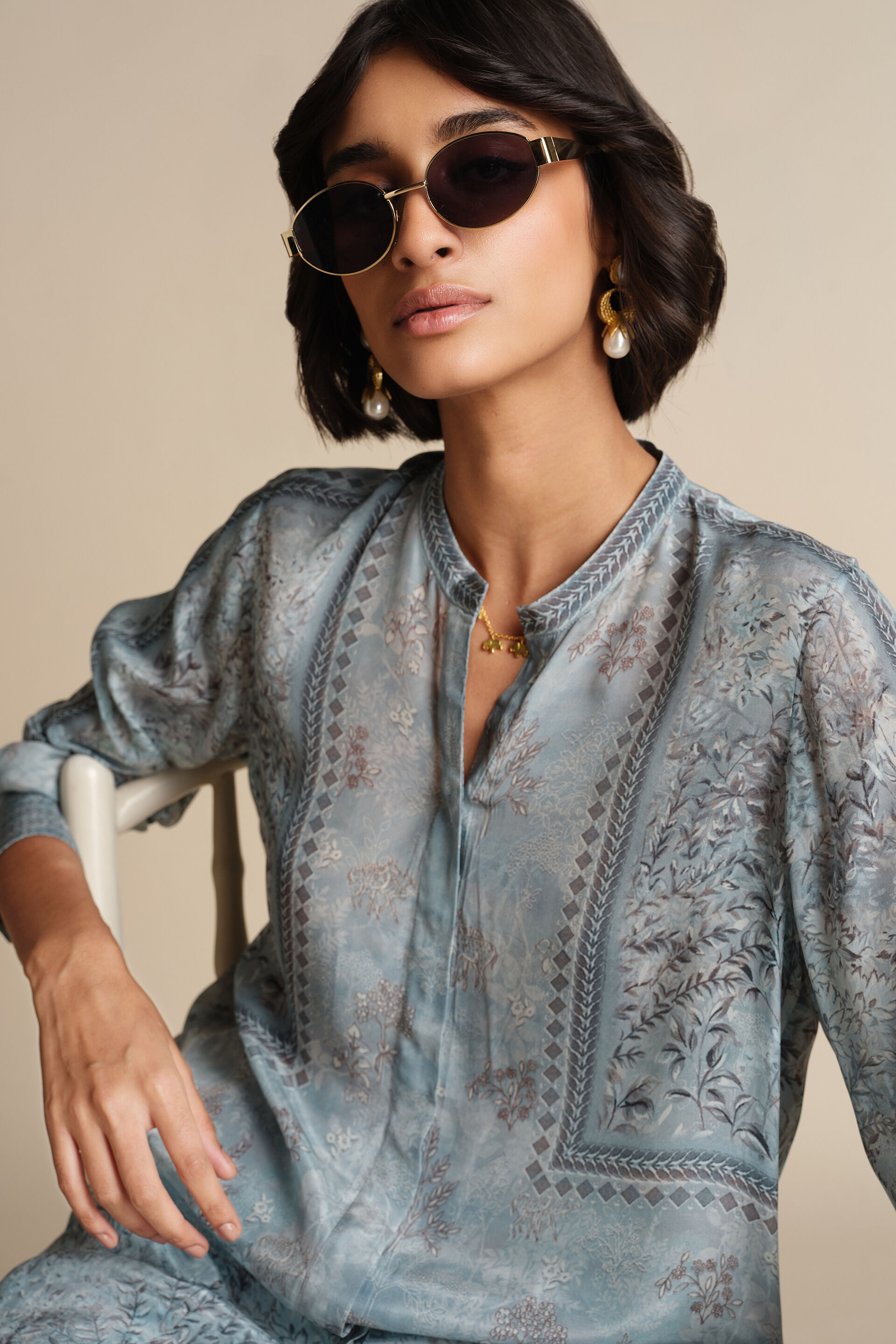 Irmak Co-ord - Powder Blue, Powder Blue, image 5